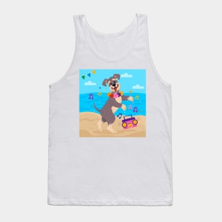 dog pool party summer Tank Top